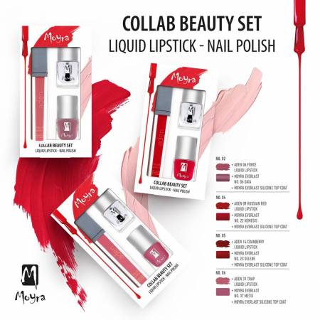 Beauty Set Nr.05 - Lippenstift, Nagellack und Abschlusslack Beauty Set Nr.05 - Lippenstift, Nagellack und Abschlusslack